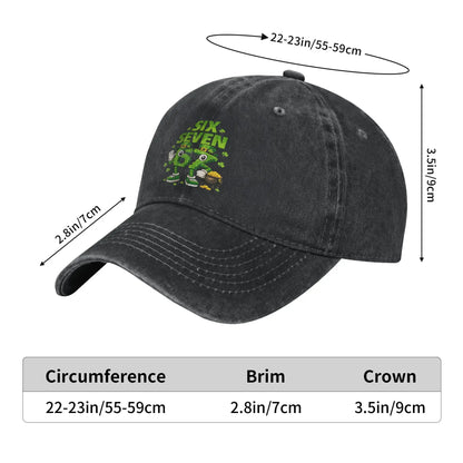 Funny Meme 6-7 Shamrock Six Seven 6 7 St Patricks Day 67 Baseball Cap