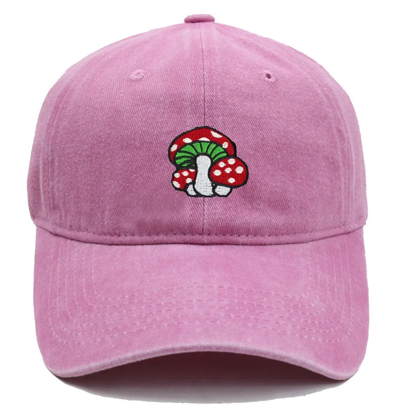 Baseball Cap Cute Red Spotted Mushroom