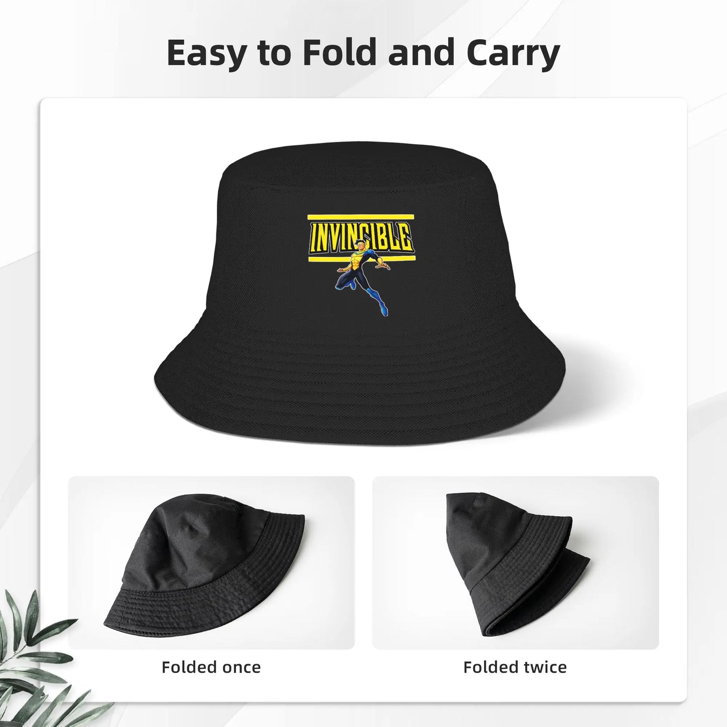 Beach Hatwear Invincible Hero Animated Accessories Bucket Hats