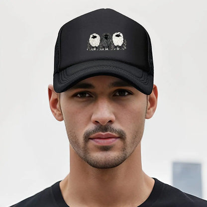 3 Lambs Print Baseball Cap