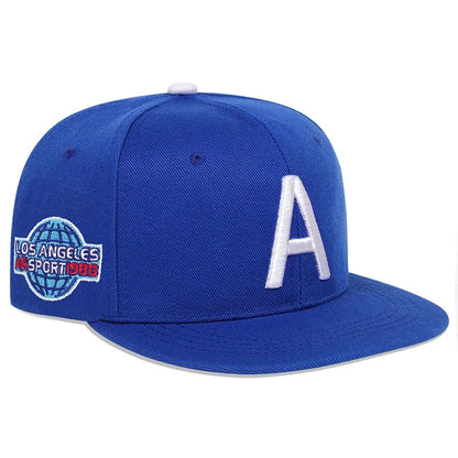 Unisex A Letter Side Earth Embroidery Hip Hop Hats