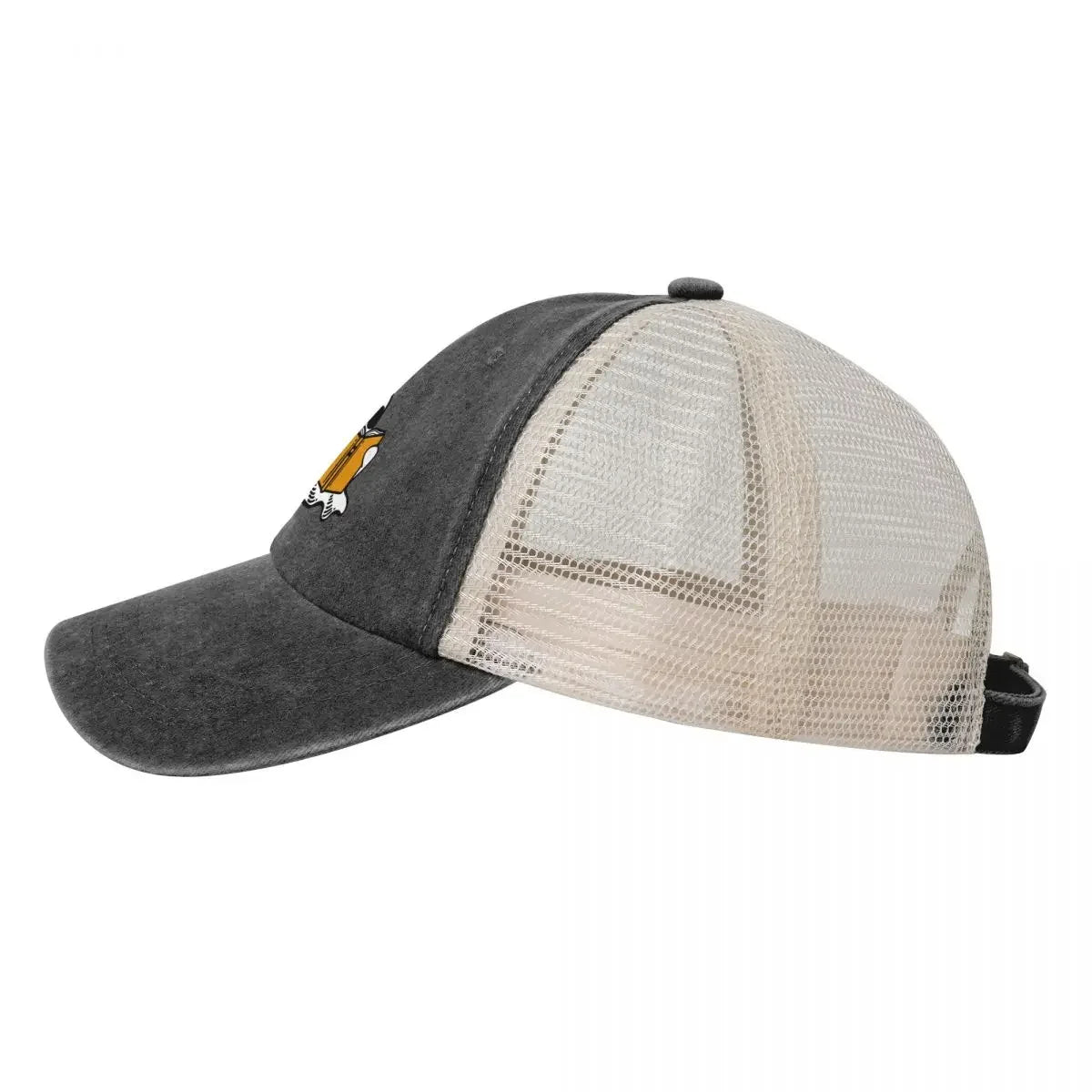 Booooks! Halloween Ghost Cowboy Mesh Baseball Cap Derby Hat Vintage Golf Women Men's