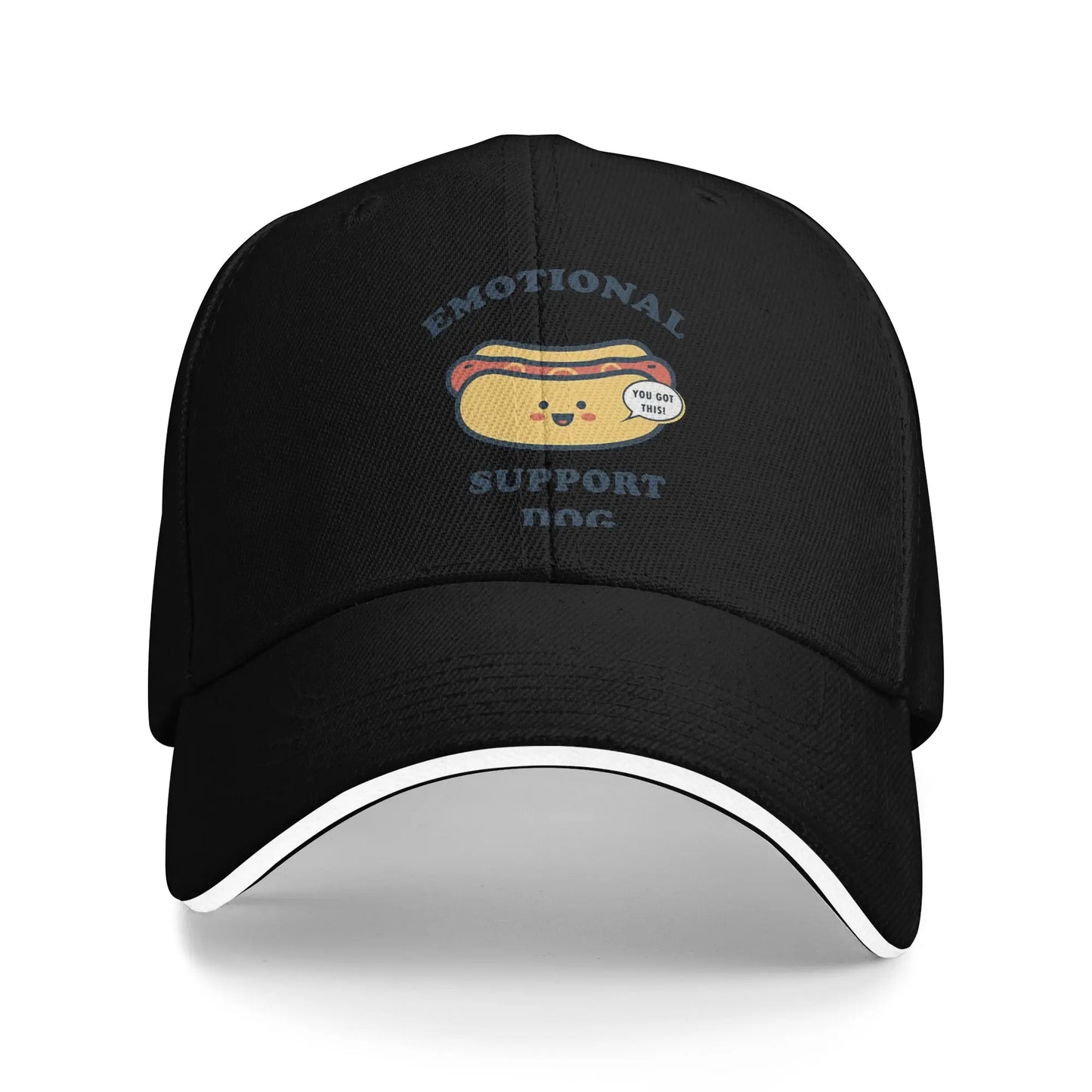 Summer Casual Baseball Cap Emotional Support Hotdog Outdoor Sport For Couple Women