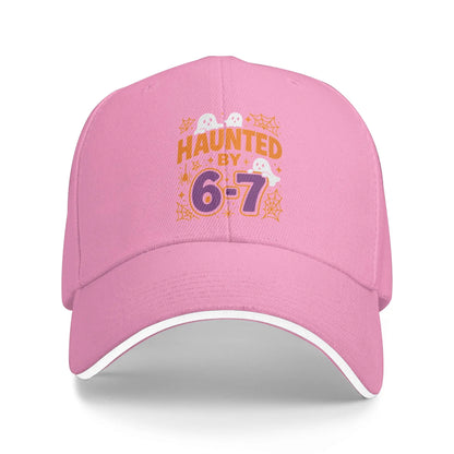 Haunted By 67 Halloween Meme Funny 67 meme Halloween Sun Baseball Cap
