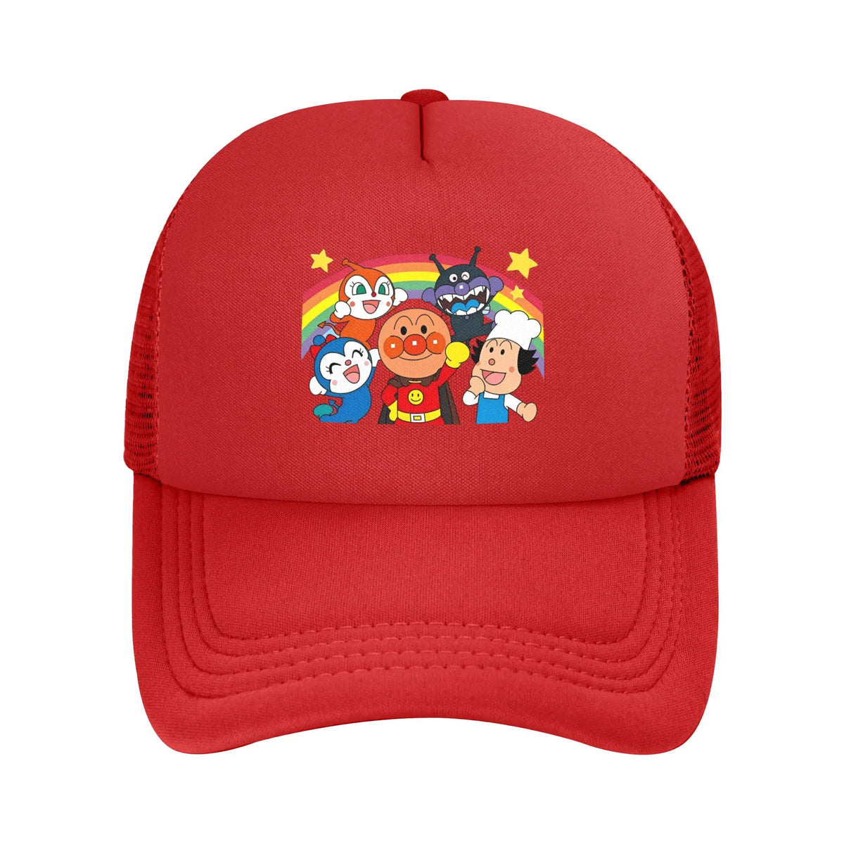 Adult A-Anpanmans Anime Trucker Hats Mesh Baseball Caps