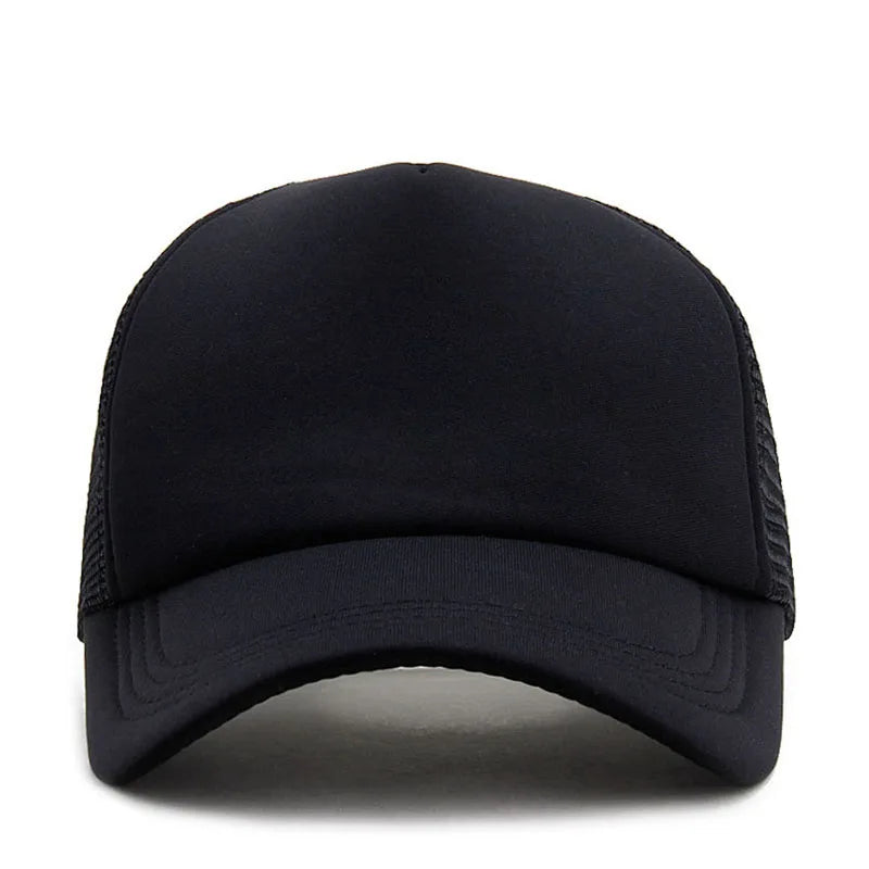 Unisex Cap Casual Plain Mesh Baseball Cap