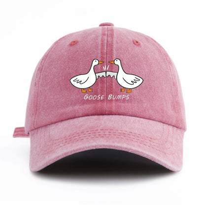 GOOSE BUMP Print Washed Baseball Cap For Adults