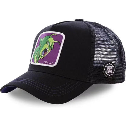 Dragon Ball Anime Embroidered Duck Tongue Mesh Hat Baseball Hat