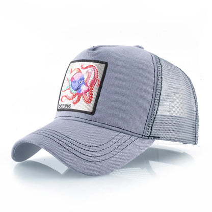 Unisex Baseball Cap With Octopus Patch For Men And Women Four Season