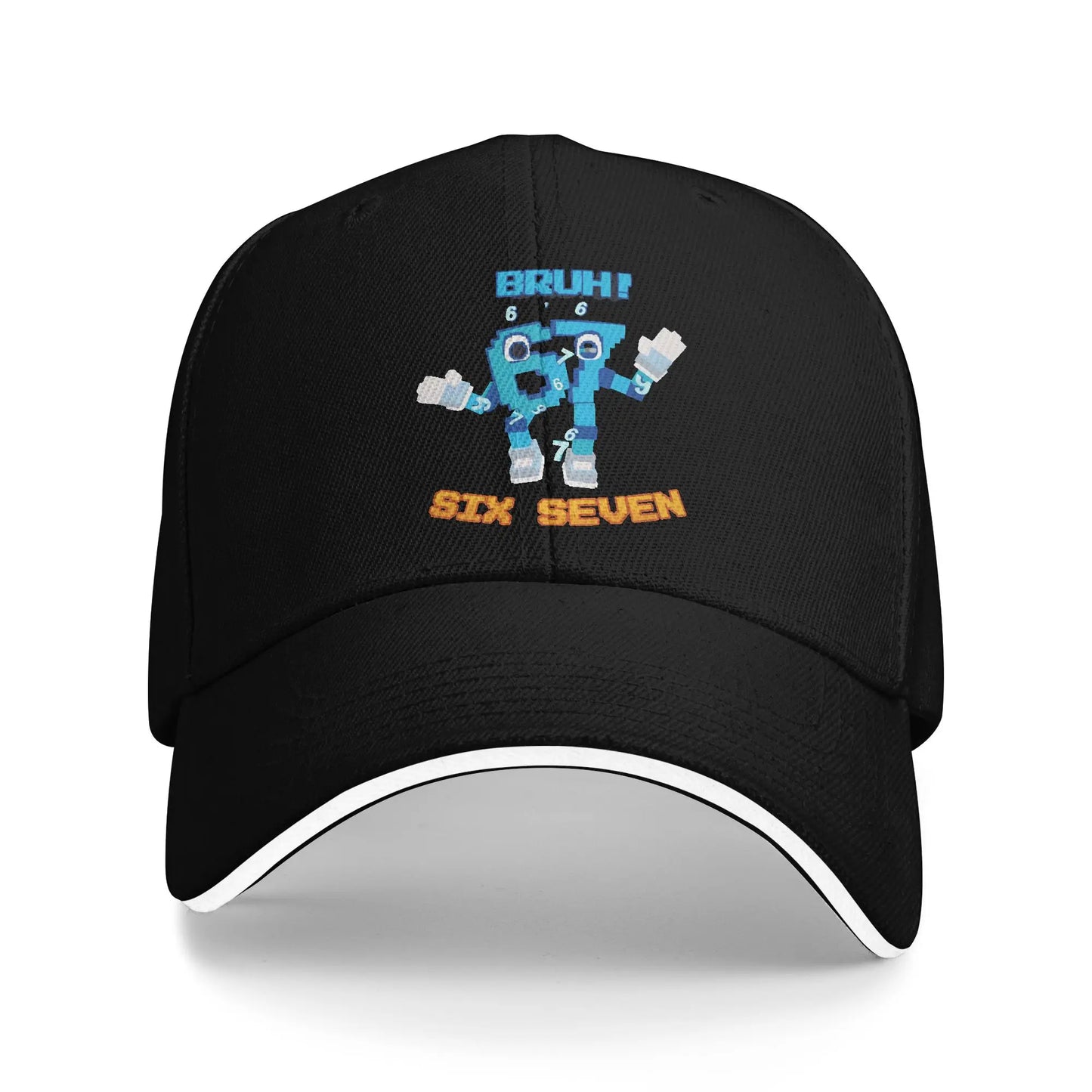 Meme 67 Six Seven 6 7 Steal a Brainrot Los 67 Baseball Caps