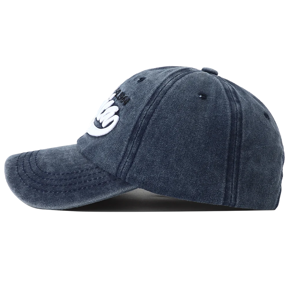 Unisex Distressed American Letter Embroidery Baseball Cap For Women Men
