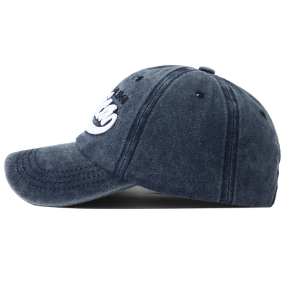 Unisex Distressed American Letter Embroidery Baseball Cap For Women Men