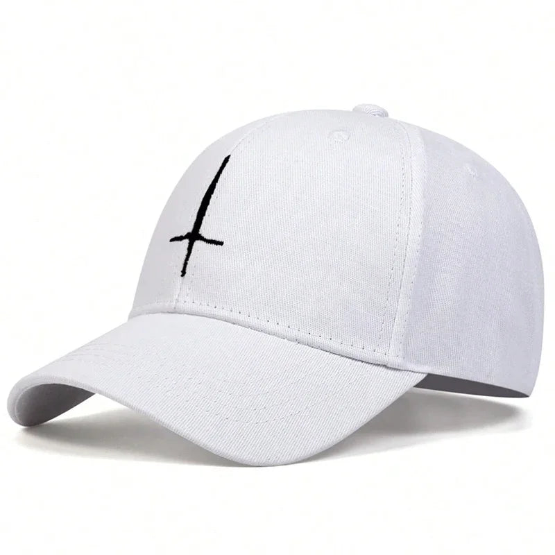 Unisex Cross Embroidery Baseball Caps Spring Autumn