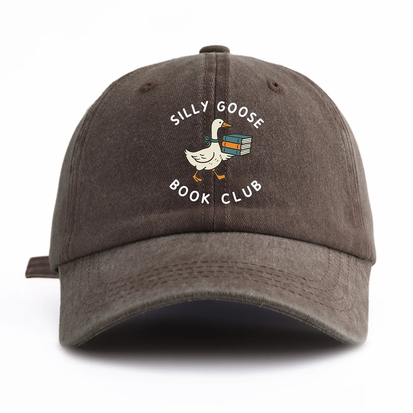 BOOK CLUB Print Washed Baseball Cap For Adults