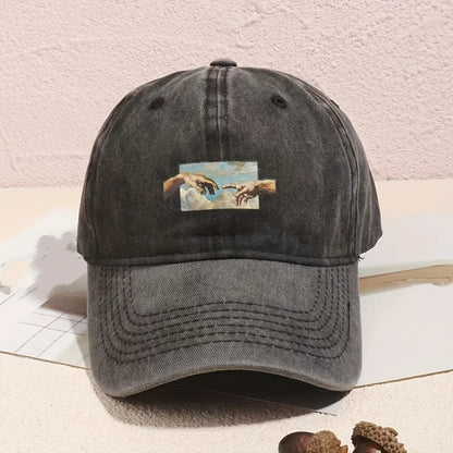 Vintage Printed Baseball Cap For Both Men And Women