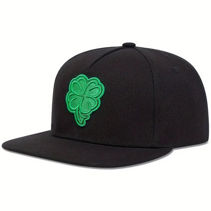 Unisex Clover Embroidery Hip-hop Hats Baseball Caps Sunscreen Hat Snapback Cap