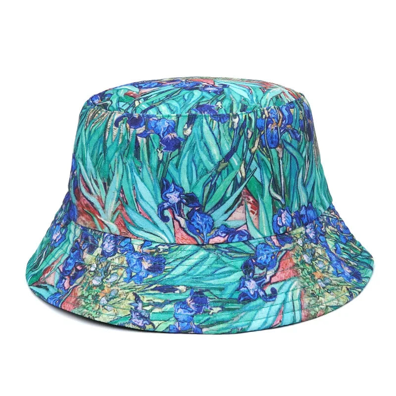 Summer Sun Hat Reversible Yellow Duck Bucket Hat