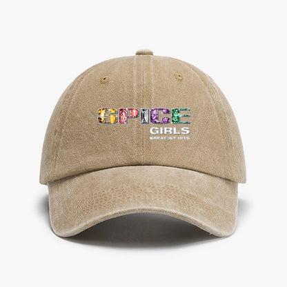 Spice Girls Letter Print Baseball Cap