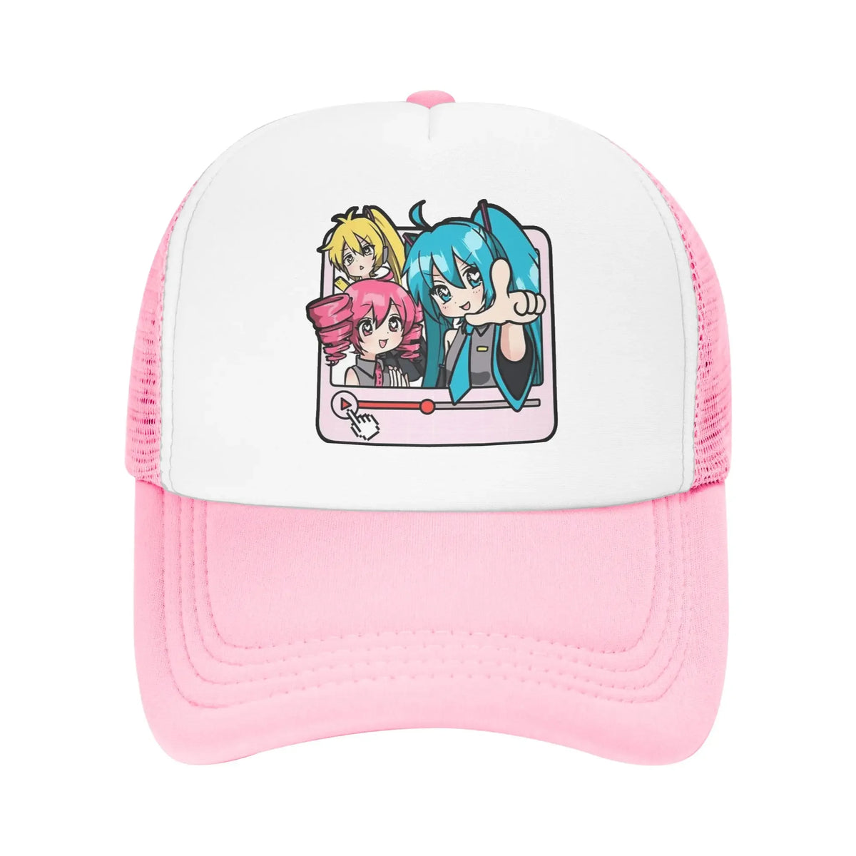 Kasane Teto Vocaloid Triple Baka Chibis Mesh Baseball Caps