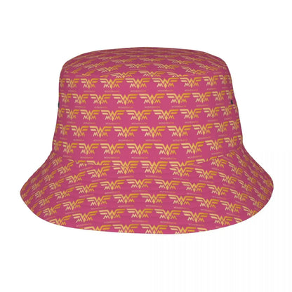 Vintage Superhero Comic Book Collection Pattern Bucket Hat