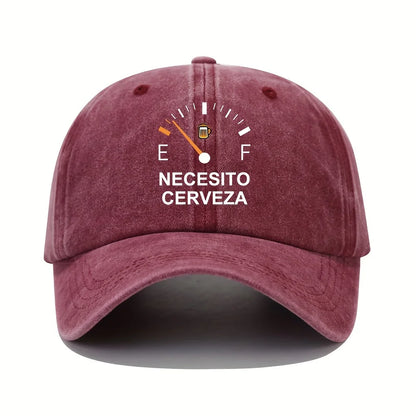 NECESITO CERVEZA Pattern Printed Vintage Baseball Cap
