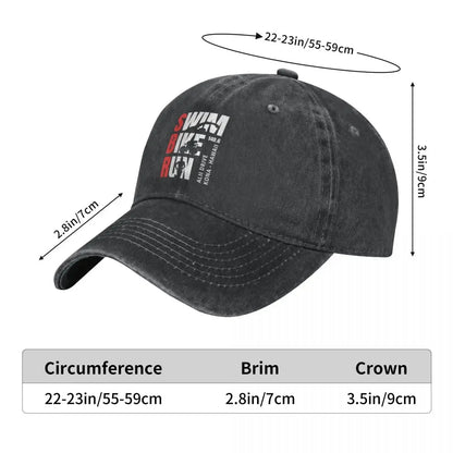 Triathlon Swim Bike Run Men Women Baseball Cap