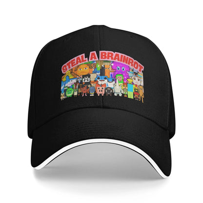 Bruh Secret 1x1x1x1 Funny Steal a Brainrot Baseball Caps