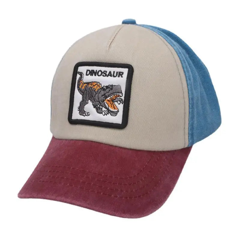 Children's 3D Embroidery Dinosaur Baseball Cap