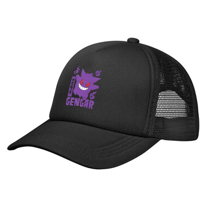 Unisex Pokemoned Gengar Trucker Hats Mesh Baseball Cap