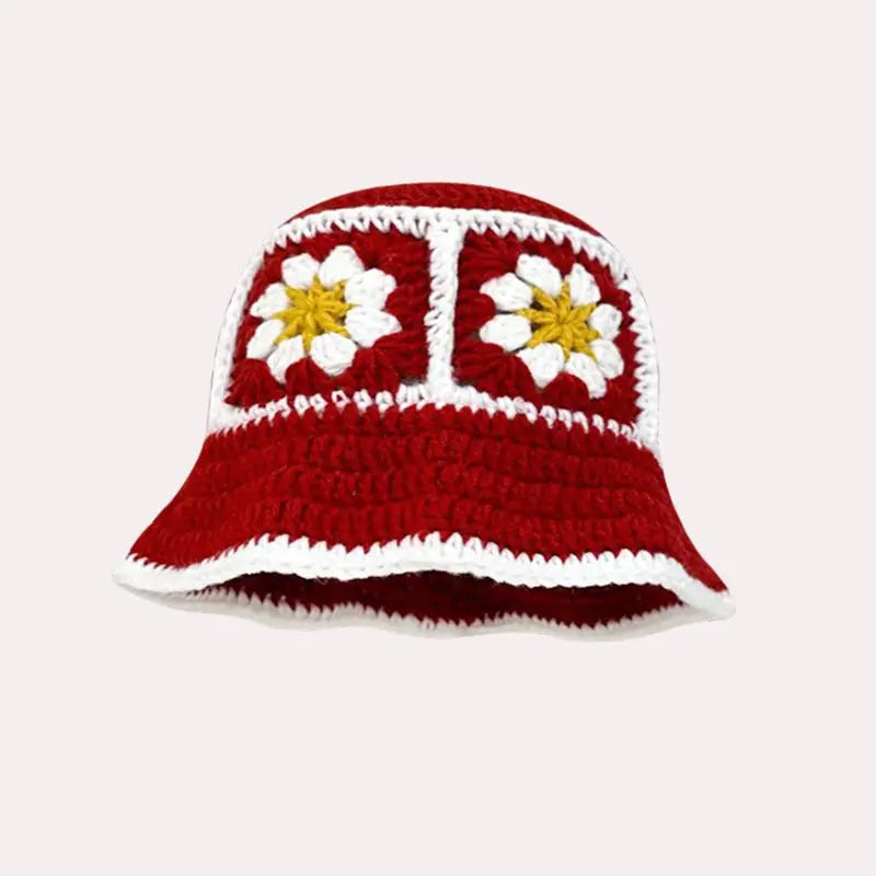 Autumn New Crochet Korean Handmade Bucket Hat Women