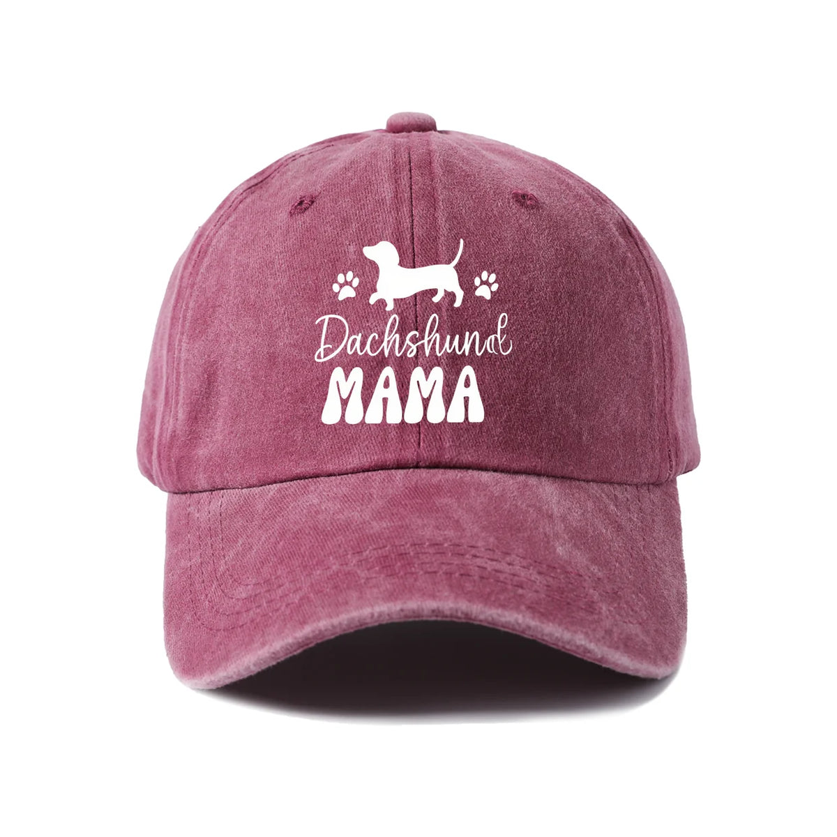 Dachshund Mama Vintage Washed Baseball Cap