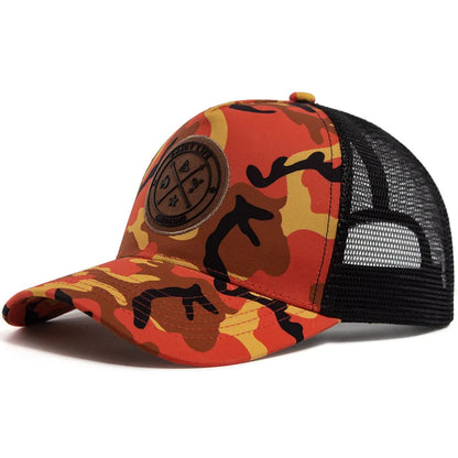 Summer Mesh Colorful camouflage Baseball Cap