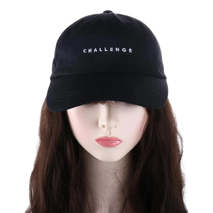 Adjustable Hip Hop Korean Girls Boys Outdoor Women CHALLENGE Hat Baseball Cap