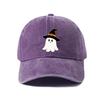 Witch Hat Ghost Graphic Baseball Cap