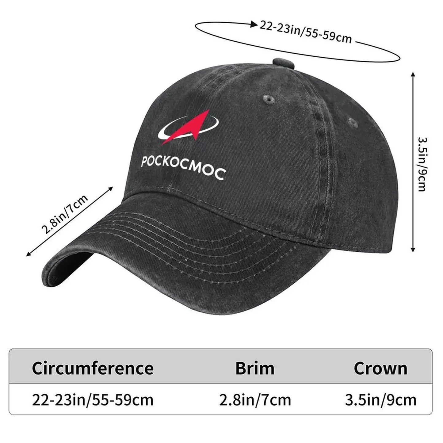 Roscosmos Logo Baseball Cap