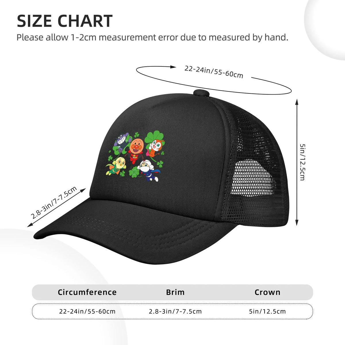 Adult A-Anpanmans Cartoon Anime Trucker Cap Baseball Caps