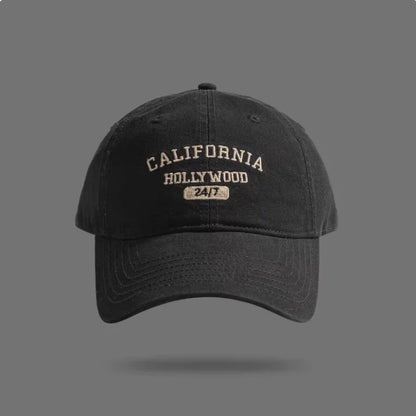 Korean INS Letter Embroidered Cotton Baseball Cap