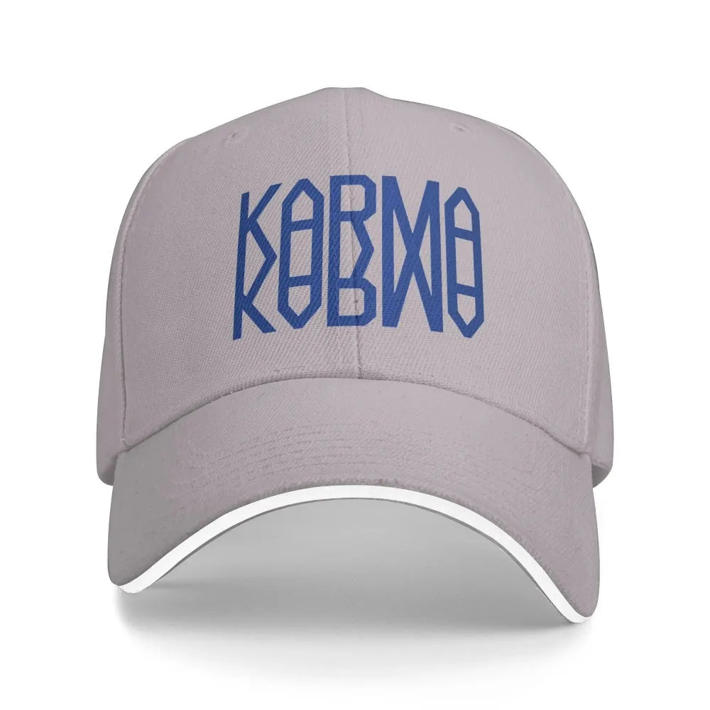 Kpop 2025 Casual Baseball Cap KARMA Outdoor Sports Trucker Hat Men Women Y2k Funny Baseball Caps