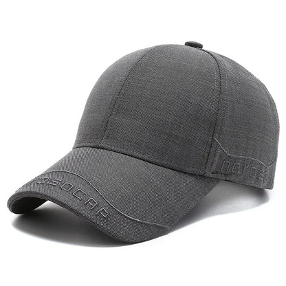 New Black Baseball Caps For Men Women Sunhat Solid Letter Sunscreen Cap