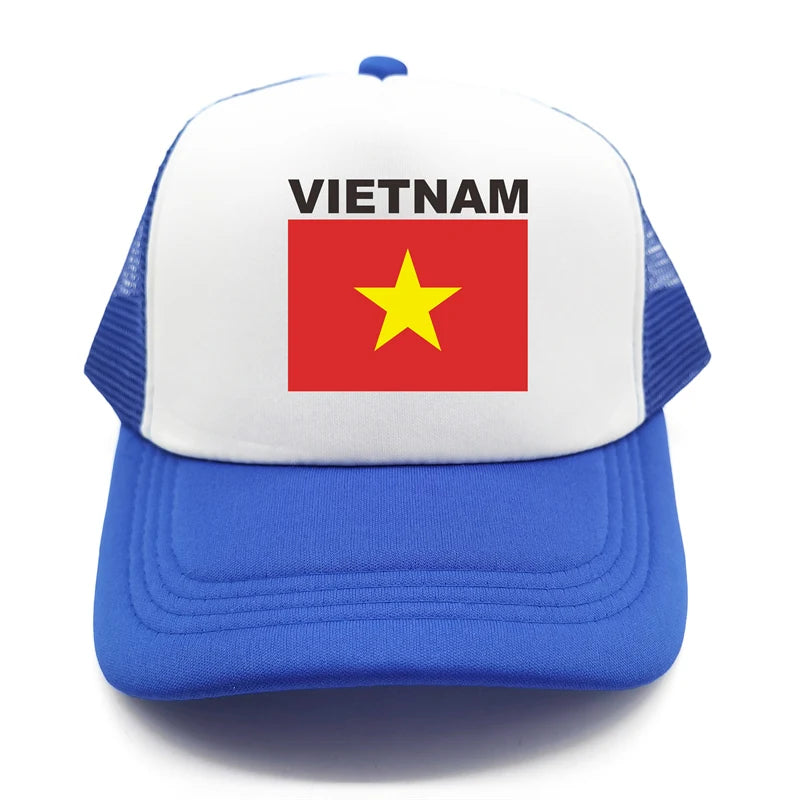 Vietnam Trucker Cap Summer Men Cool Country Flag Hat Baseball Cap