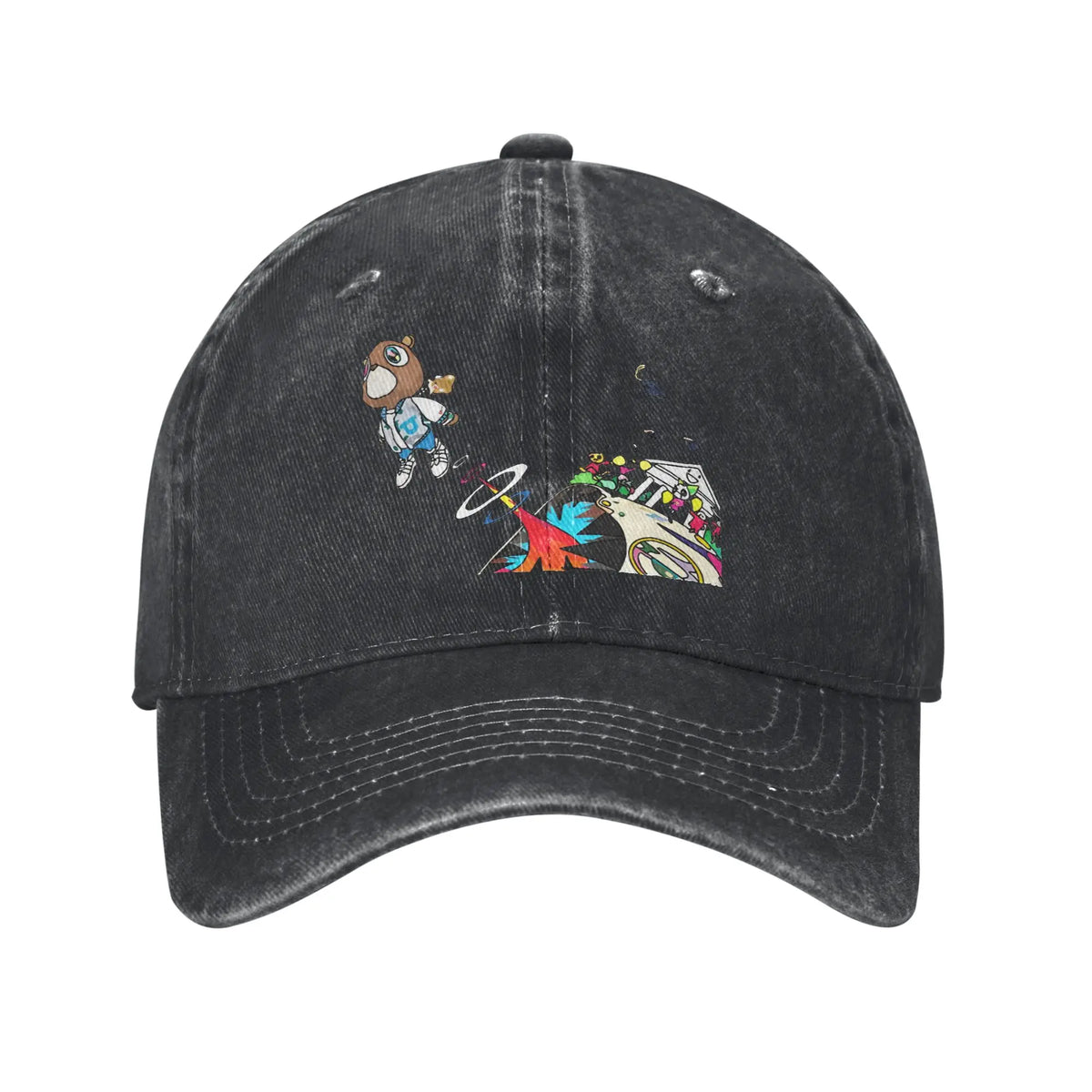 Graduation Bear Rapper Baseball Caps