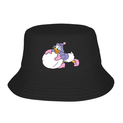 Unisex Bucket Hats Cartoon Donald Duck Vintage Beach Hatwear