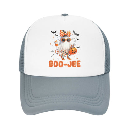 Halloween Boo Cute Ghost Mesh Baseball Caps