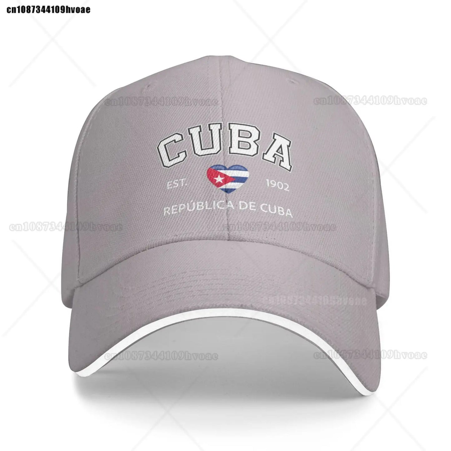 Cuba Baseball Cap EST.1902 La República De Cuba Denim Caps
