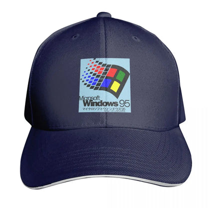 Windows 95 Geeks Nerd Cap Fashion Casual Baseball Caps