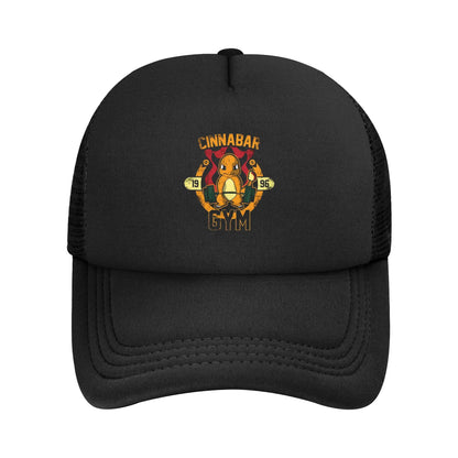 Pokemoned Charmander Mesh Baseball Caps