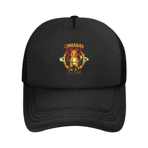 Pokemoned Charmander Mesh Baseball Caps