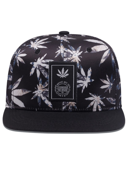 Unisex Fashion Maple Leaf Printing Baseball Cap Snapback Caps Cowboy Hat Men