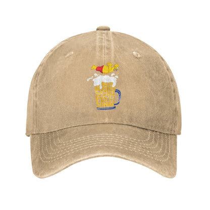 The S-simpson Homer Beer Belly Flop Champ Washed Baseball Cap