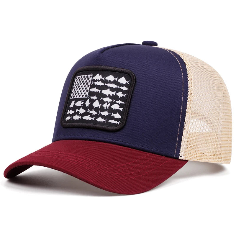 USA National Flag Embroidery Women Men Outdoors Baseball Cap